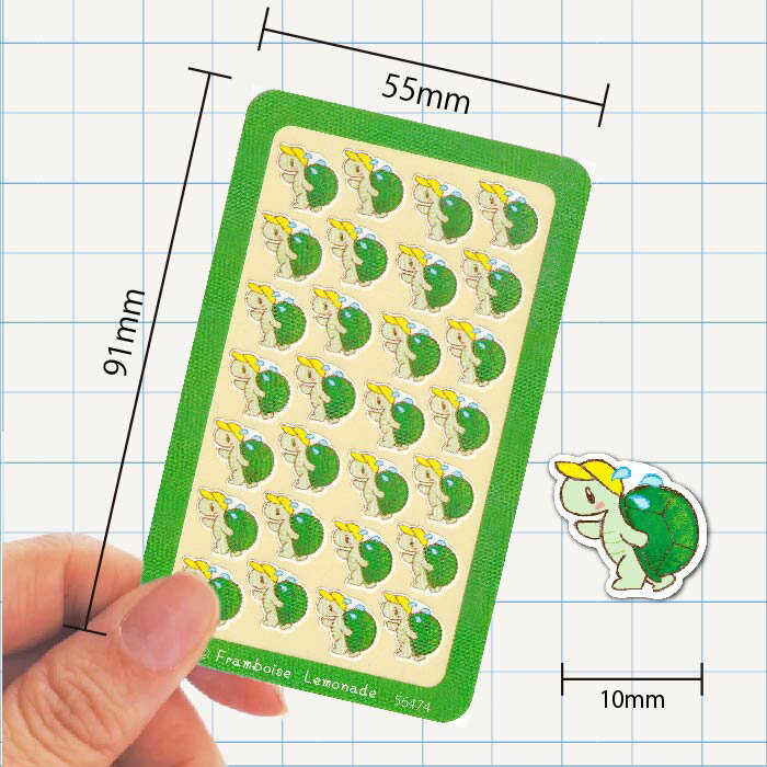 [56474]ランニングかめ【ミニミニセレクト】手帳シール