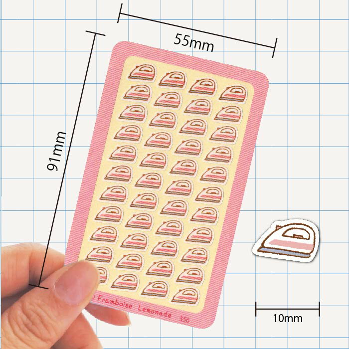 [58356]アイロン【ミニミニセレクト】手帳シール