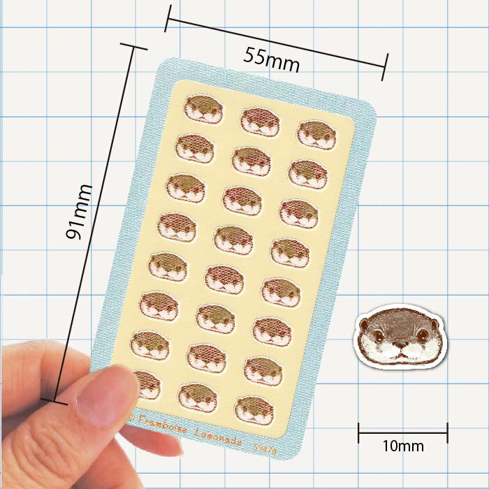 [59476]カワウソ【ミニミニセレクト】手帳シール