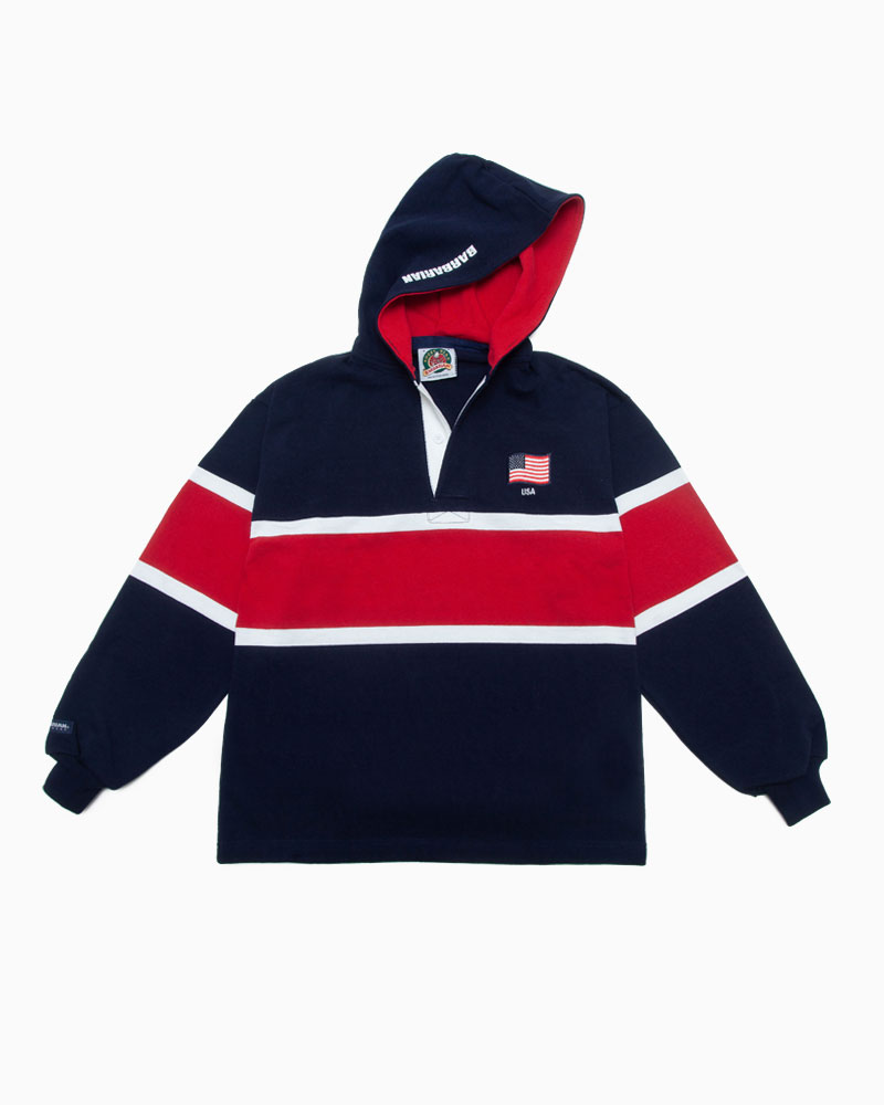 バーバリアン12oz HOODIE / WORLD RUGBY (WOR 044)メンズ　長袖　へヴィーウエイト　フーディ　プルオーバー　パーカー　ワールドラグビーモデル　カナダサイズ