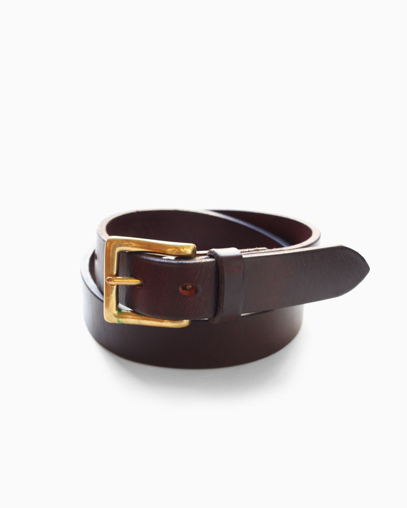 マクロスティ【McROSTIE】MRG 811 BELT(ハバナ)　ベルト　30mm　ハーネスレザー　牛革