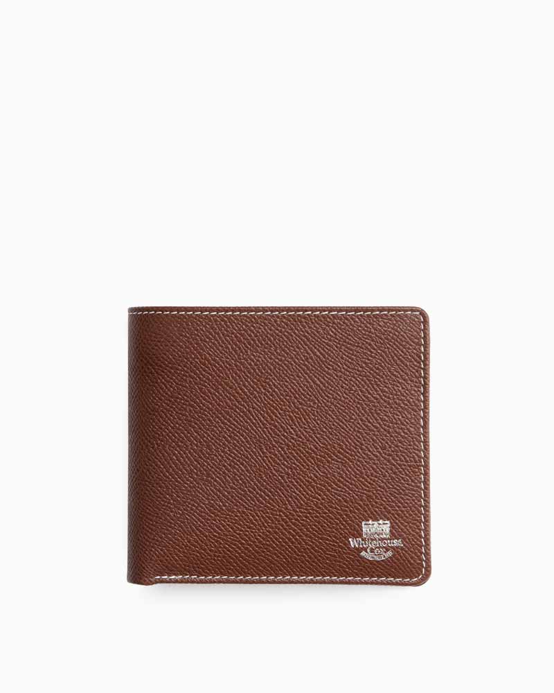 ホワイトハウスコックス型番：S7532(ブラウン/ネイビー)　財布　二つ折り財布　ツートン　ロンドンカーフ×ブライドルレザー　牛革 男女兼用財布