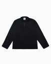 バーバリアン【BARBARIAN】12oz HENLEY LONG / BHLA05Y(ブラック) NEW JAPAN SIZE メンズ へヴィーウエイト 長袖 ヘンリーカラー スタンドカラー ラグビージャージ 無地