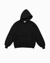 バーバリアン【BARBARIAN】12oz KANGAROO HOODIE / UFF04 (ブラック) メンズ　長袖　へヴィーウエイト　カンガルーフーディ　パーカー　カナダサイズ　無地