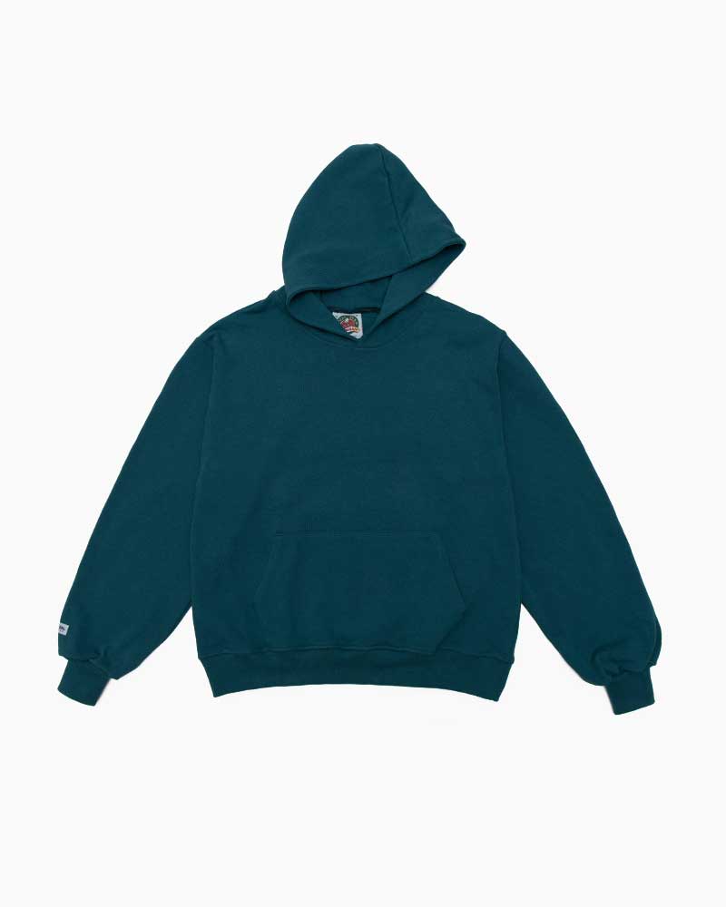 バーバリアン【BARBARIAN】12oz KANGAROO HOODIE UFF15(ティール)メンズ　長袖　へヴィーウエイト　カンガルーフーディ　パーカー　無地　カナダサイズ