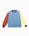 バーバリアン【BARBARIAN】12oz CREW LONG / VFF12Y (クレイジーパターン2) "NEW JAPAN SIZE" メンズ へヴィーウエイト 長袖 ラグビージャージ クルーネック クレイジーパターン