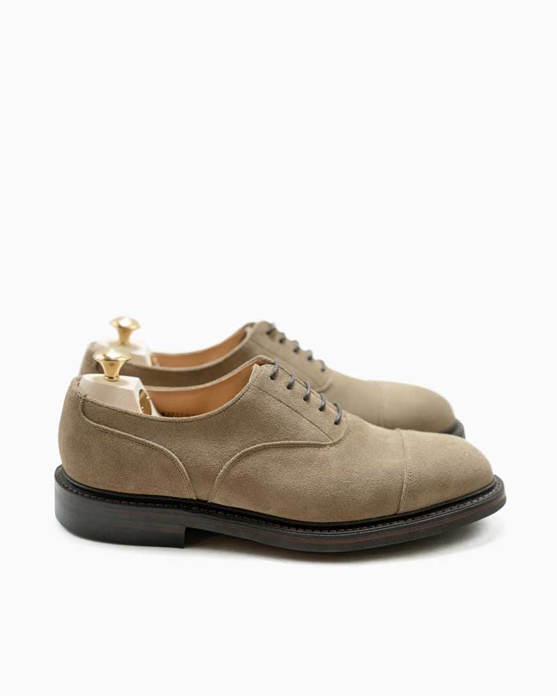 クロケット＆ジョーンズ【Crockett&Jones】EXETER3（カーキ）エクセター3　スエード　ダイナイトソール　オックスフォード　牛革　メンズ