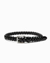 べオーマレザーカンパニー【BEORMA LEATHER COMPANY】型番:P0099(ブラック) メッシュベルト 30mm カウハイド 牛革 男女兼用(4)