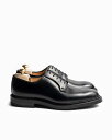 クロケット&ジョーンズ【Crockett&Jones】LANARK 3(ブラック)ラナーク 3 シェルコードバン ダイナイトスタッズソール ダービー プレーント...