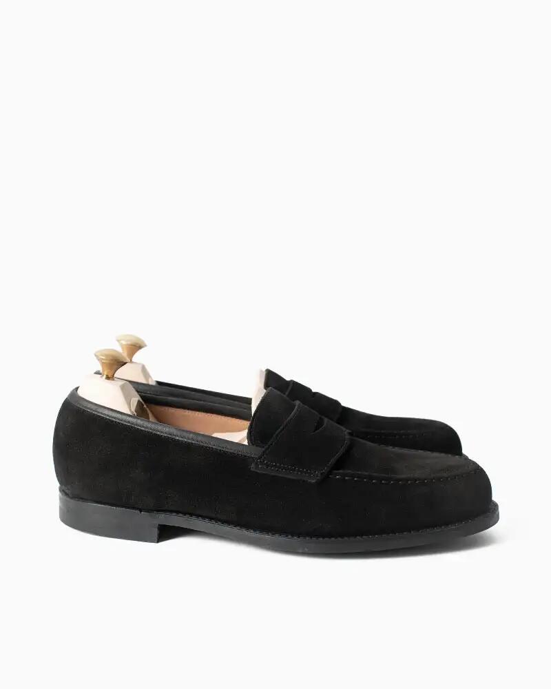 クロケット＆ジョーンズ【Crockett&Jones】BOSTON2（ブラック）ボストン2　スエード　シティソール　ローファー　牛革　メンズ