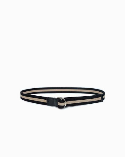 べオーマレザーカンパニー【BEORMA LEATHER COMPANY】型番:B0196 30mm W RING WEBBING BELT(ブラック/ベージュ) ウェビングベルト Wリング 30mm コットン ポリエステル ブライドルレザー 牛革 男女兼用 べオーマレザーカンパニー【BEORMA LEATHER COMPANY】型番:B0196 30mm W RING WEBBING BELT(ブラック/ベージュ) ウェビングベルト Wリング 30mm コットン ポリエステル ブライドルレザー 牛革 男女兼用