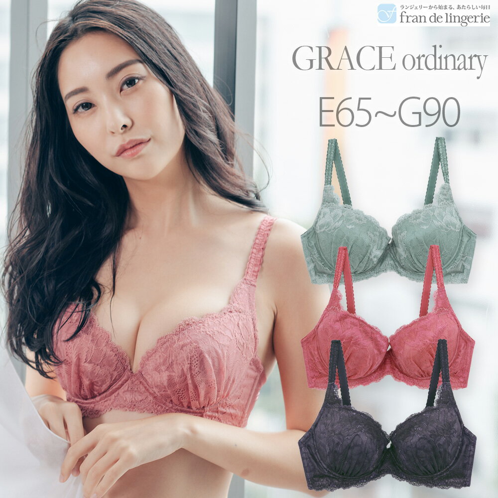 GRACE Ordinary　～ らくらく補正 グレース オーディナリー ～ ブラジャー フラン レディース 下着 ブラジャー 単品 ブラ ブラジャー 大きいサイズ 大きいサイズ