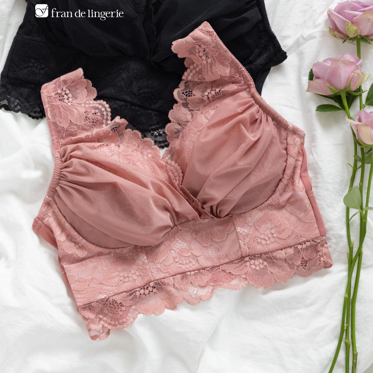 楽天市場】フリル レース（カラーピンク）（ブラジャー