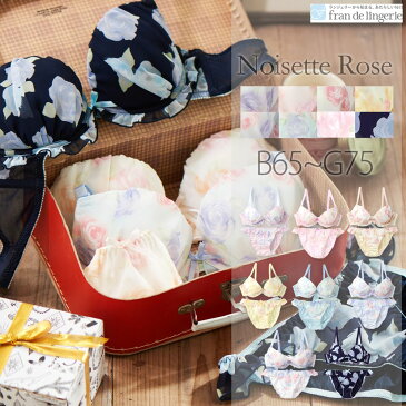 ブラショーツ ブラジャー ショーツ セット 下着 Noisette Rose　〜ノアゼットローズ ブラジャー&ショーツ下着セット[大きいサイズ レディース セット ブラ&ショーツ ブラセット 上下セット][B〜Gカップ]