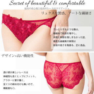 ショーツ 単品 レディース バックレースショーツ ノーマルショーツ バック透け 透けショーツ 単品ショーツ レース GRACE グレース プレミアム かわいい セクシー 大人 クリスマス クリスマスイブ イブ デート プレゼント ギフト 赤 白 fran