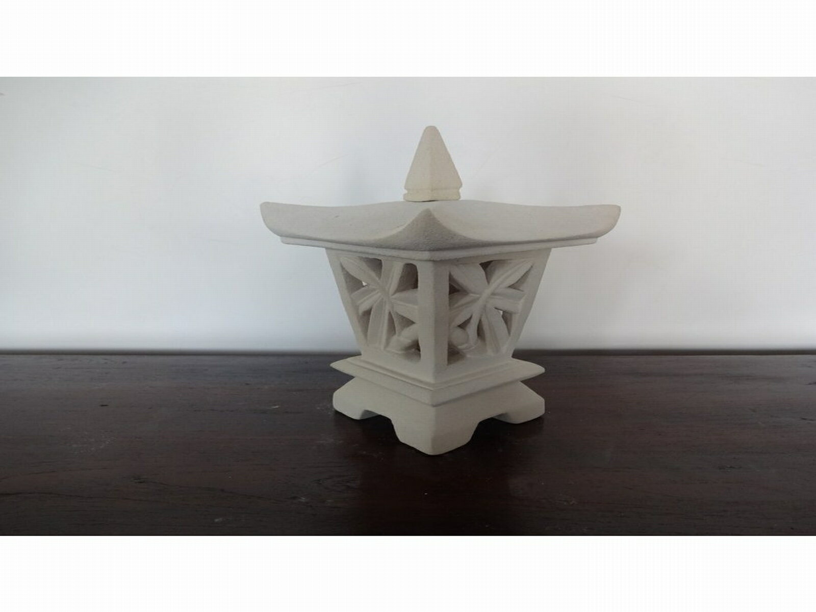 オブジェ　ストーンオブジェ　花　ストーンカービング　石彫り　石像　　　パラス石　アジアン雑貨　ア..