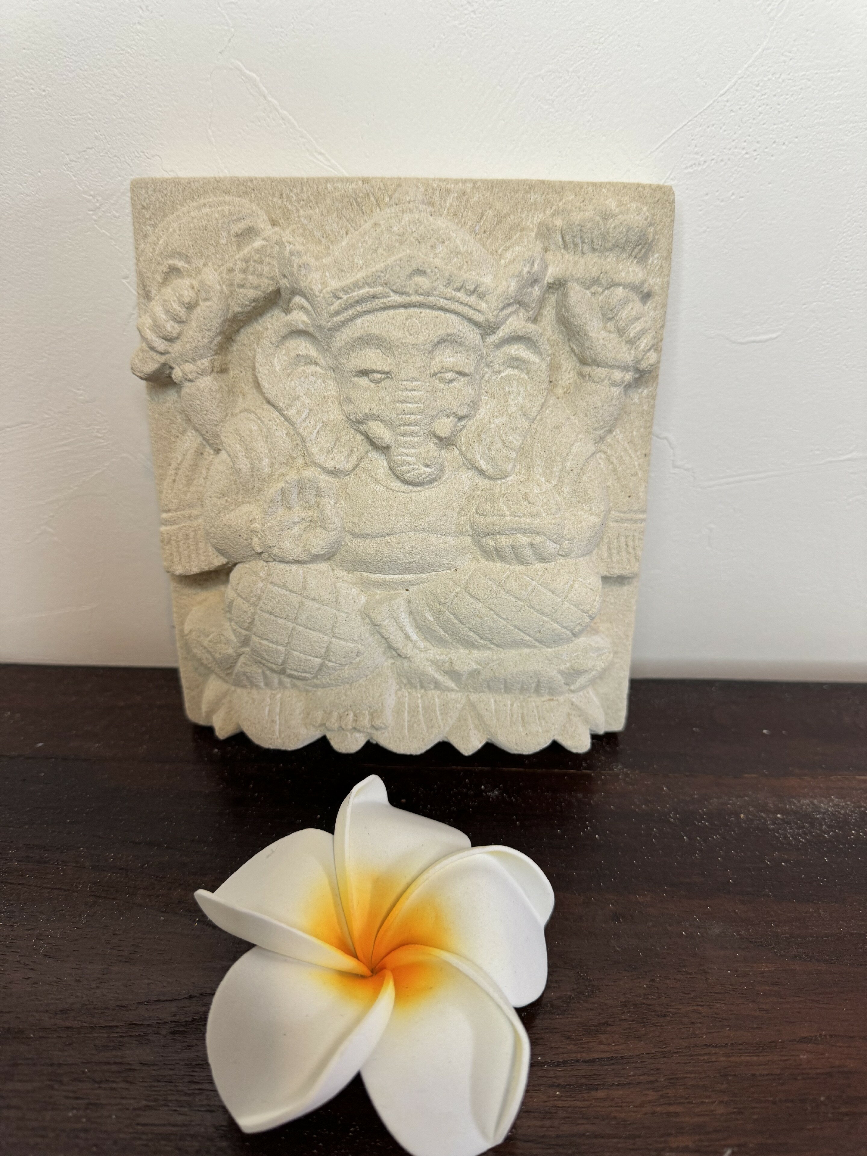 樂天商城 - レリーフ　パネル　石彫り　ストーンレリーフ　パラス石　ガネーシャ　アジアン雑貨　バリ雑貨　アジアンインテリア