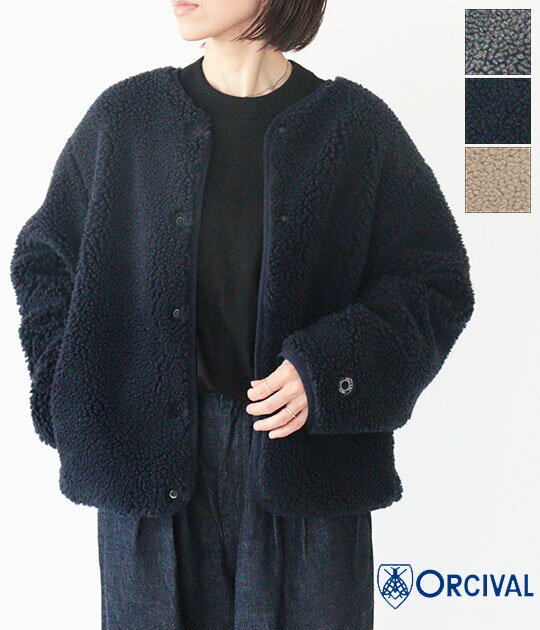 オーシバル　ボアジャケット　ブラック　4 楽天市場】orcival ボア（コート・ジャケット｜レディース