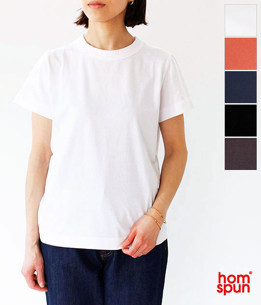 [homspun]ホームスパン 天竺半袖Tシャツ　6271