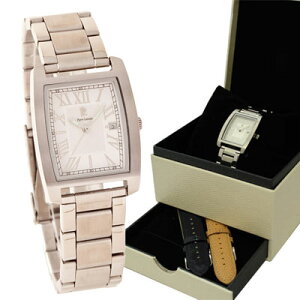 腕時計 男女兼用 メンズ レディース ブランド ピエールラニエ チェンジャブルウォッチP830モデル 日付 替えベルト2本付きBOXセット シルバー 18mm 国際特許商品 トノー型 ローマ数字 P830611 入学 就職 祝い バレンタイン ホワイトデー