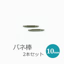 時計用 ベルト用部品 ばね棒 バネ棒 2本セット 10mmベルト用