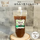 Hatch Cola クラフトコーラ シロップ【はちみつ生ライムコーラ×3本】パウチL (450ml) ノンカフェイン 無添加 白砂糖不使用 スパイス / プレゼント 贈答 誕生日 母の日 父の日 / ハッチコーラ|詳細画像