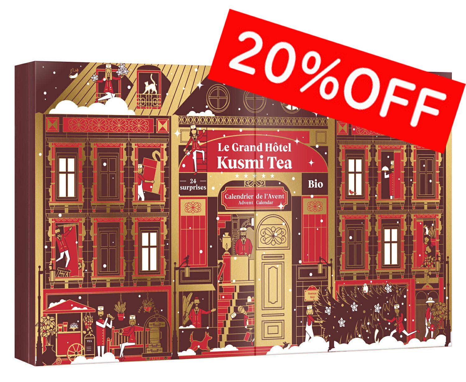 クスミティー KUSUMI TEA 紅茶 グルメ ティーコレクション が詰まったお茶のグルメコフレ 大人気 取って置きの24銘柄を集めました 海外通販 送料無料のサムネイル