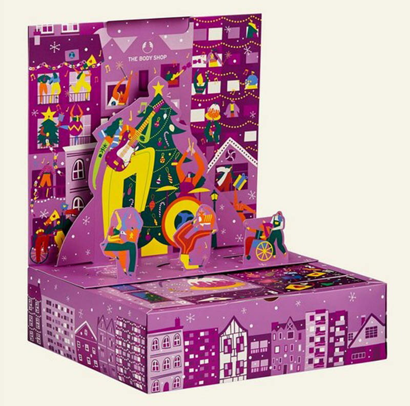 2021年 ザボディショップ THE BODY SHOP クリスマス アドベントカレンダー ジョイ ADVENT CALENDAR フランス より直送 送料無料 海外通販