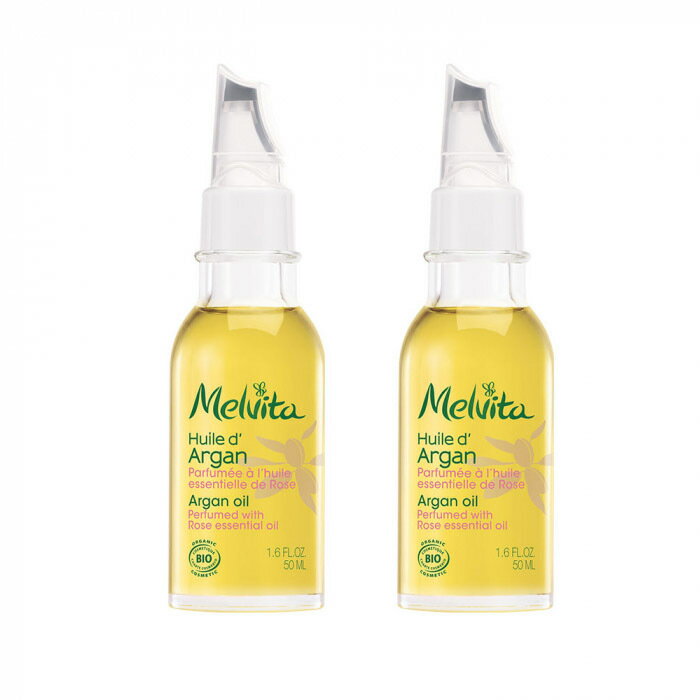 メルヴィータ MELVITA アルガンオイル ローズの香り付き 50ml 2本セット 海外通販 送料無料