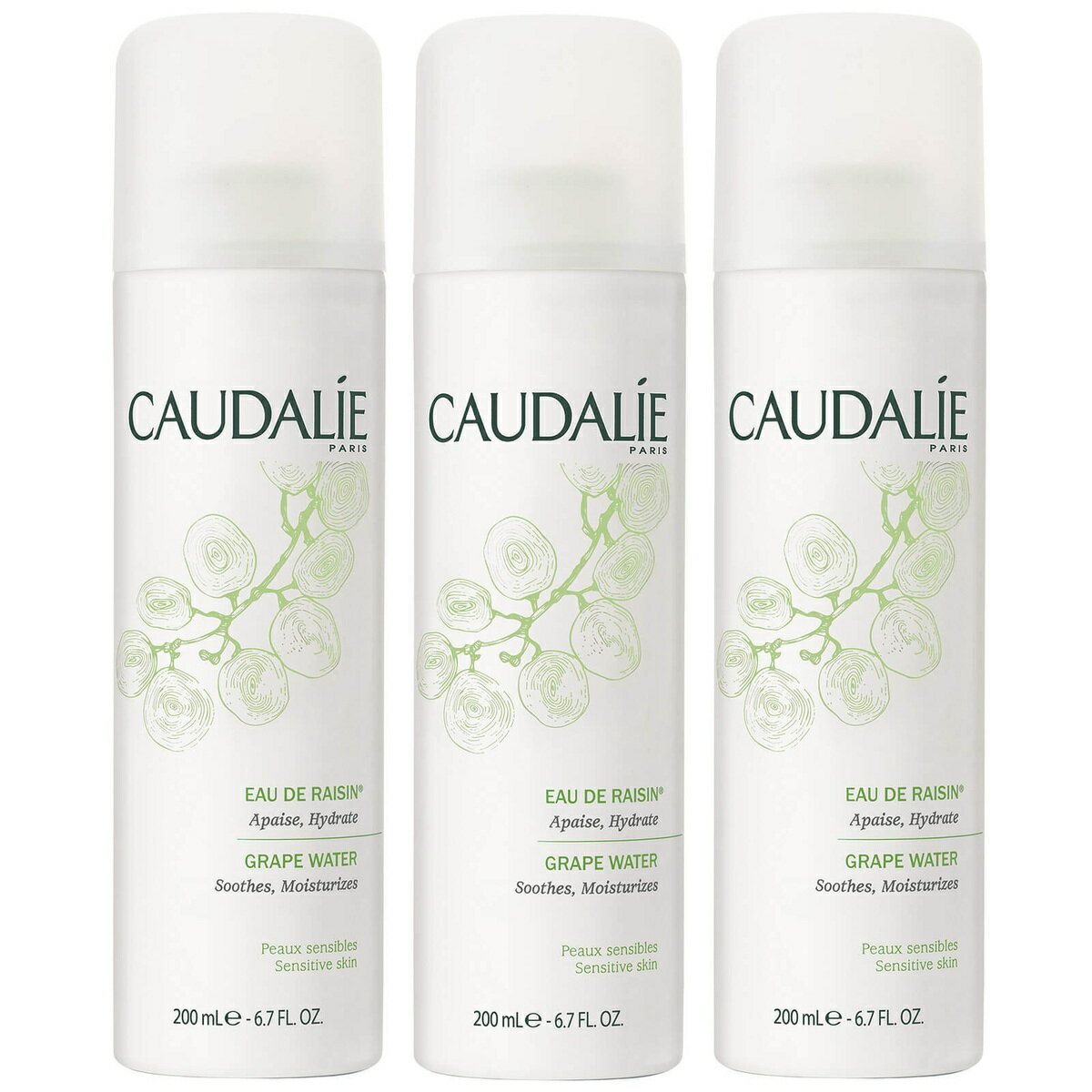 コーダリー CAUDALIE オードレザン 200ml 3本セット 敏感肌 化粧水 海外直送品 送料無料