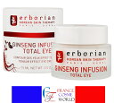 エルボリアン ERBORIAN トータル アイ ジンセンインフユージョン 15ml 目元ケア フェイスクリーム マットな肌 顔色 潤いクリーム エイジングケア 海外通販 送料無料