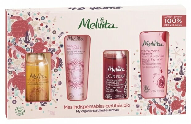 メルヴィータ メルヴィータ MELVITA マイ オーガニク エッセンシャル コフレ 美容オイル ハンドクリーム ビタミンC 保湿クリーム 海外通販 送料無料 プレゼント ギフト プチプレゼント プチギフト ごほうび お礼 COFFRET 'MES INDISPENSABLES CERTIFIES BIO'