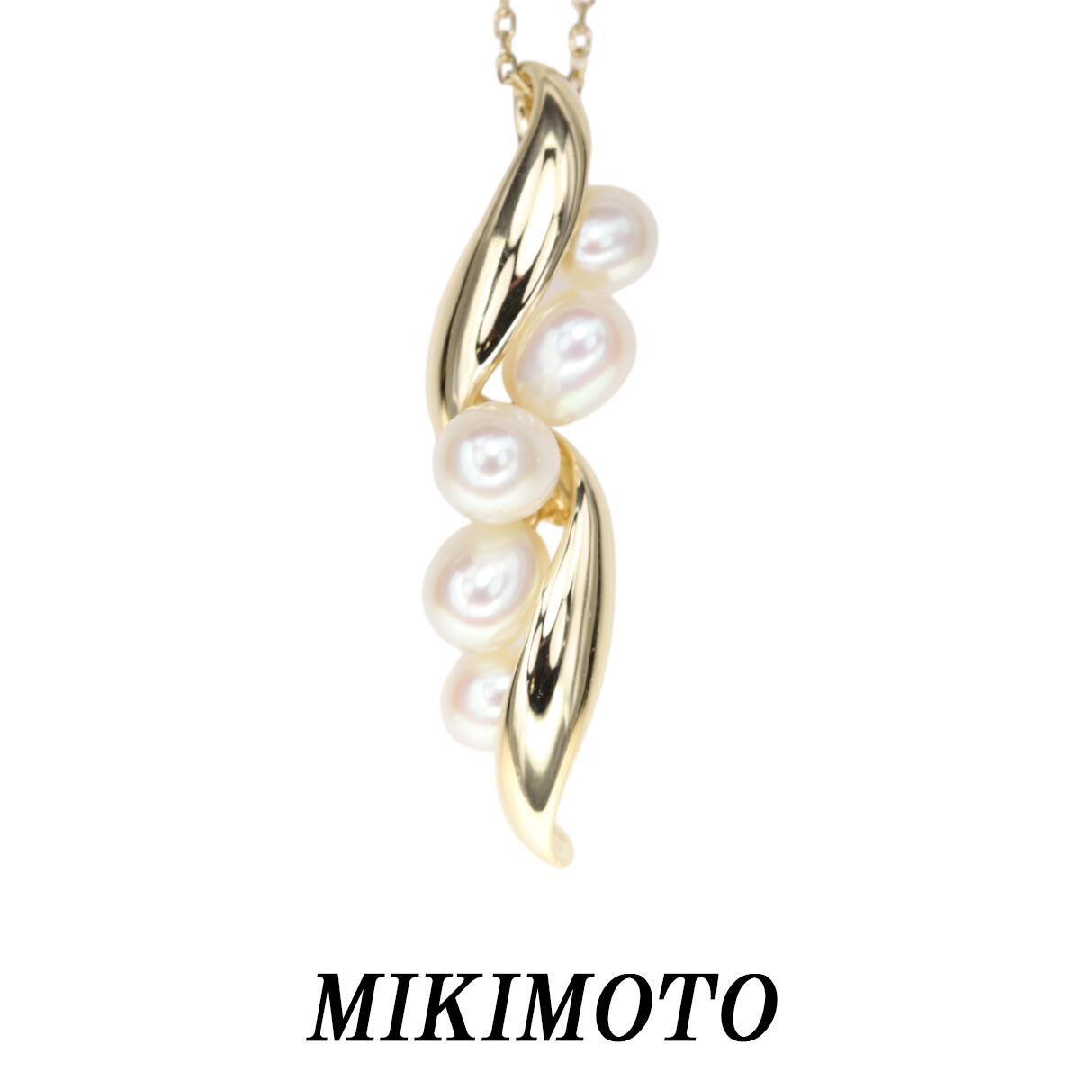 ミキモト K18 ネックレス 淡水 パール 5.0mm 真珠【中古】【JW591】のサムネイル