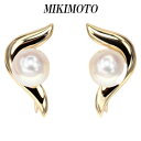 【ポイント2倍!8/1ワンダフルデー限定】【限界値下げ品】ミキモト アコヤパール イヤリング 7.4mm K18 あこや 真珠 イエローゴールド【中古】【JW1...