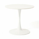 Francfranc フランフラン 【2025年春夏新商品】デリカ ダイニングテーブル (ホワイト)【幅80cm×奥行80cm×高さ73cm】