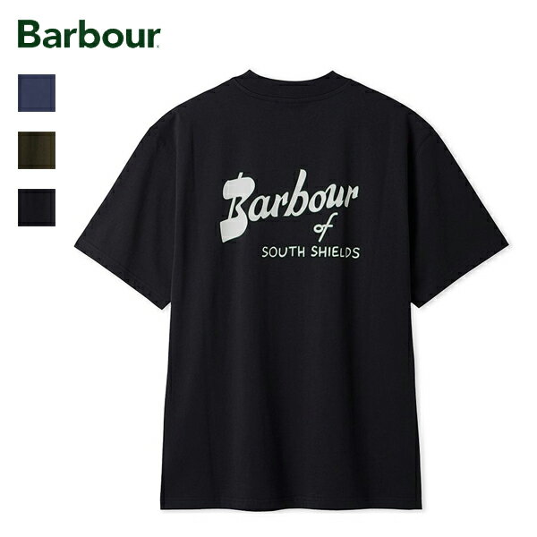 Rakuten - 20%OFFクーポン対象 / バブアー Barbour / Crossby バックロゴ プリント Tシャツ Japan Exclusive / MTS1676 / メンズ レディース ユニセックス 半袖 クルーネック オーバーサイズ コットン ロゴT プリント / 2026春夏 / ネコポス配送