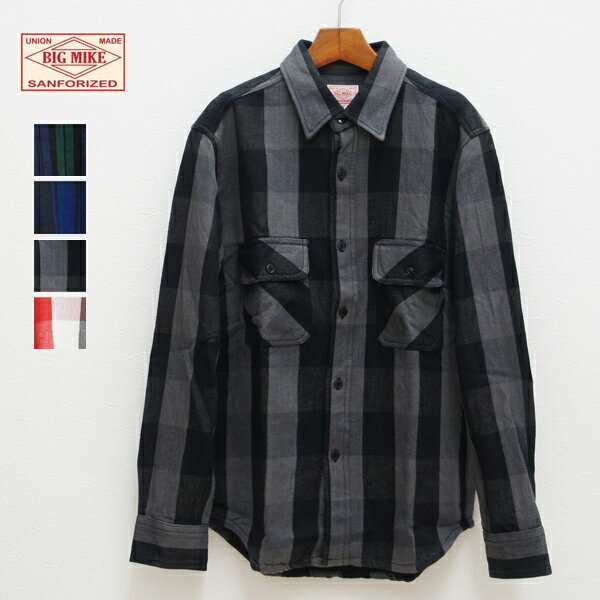 BIG MIKE ビッグマイク / HEAVY FLANNEL SHIRTS ヘビーフランネルシャツ (101935) メンズ