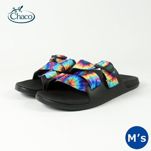 チャコ サンダル メンズ (20%OFF) Chaco チャコ / Ms CHILLOS SLIDE メンズ チロス スライド (12366155) (MEN'S) (Dark Tie Dye)