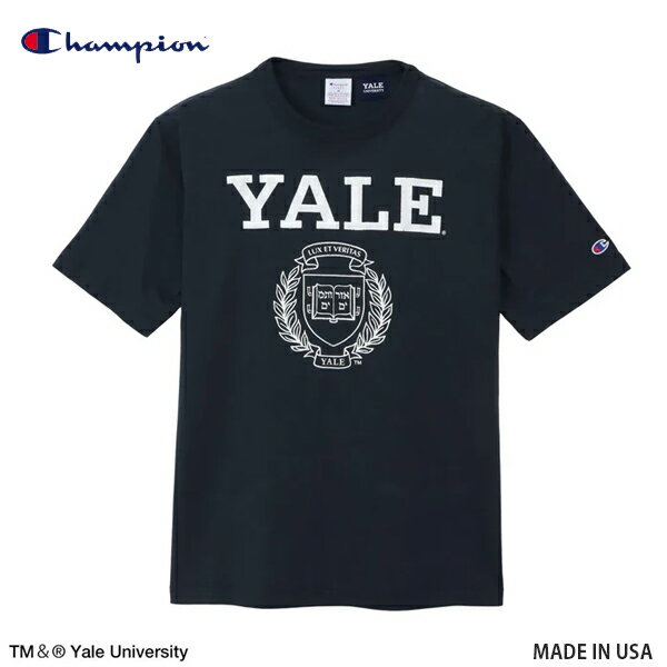 Rakuten - 20%OFFクーポン対象 / チャンピオン Champion / ティーテンイレブン ショートスリーブTシャツ / YELE University イェール大学 / MADE IN USA / C5-D306 / 厚手 ヘビーウェイト USA製 半袖 メンズ レディース / 2026春夏 / ネコポス配送