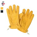 チャムス 手袋 メンズ (10%OFFクーポン対象) CHUMS チャムス / Booby Face Leather Gloves ブービーフェイスレザーグローブ (CH09-1271) (ユニセックス) (2022秋冬) (ネコポス配送)