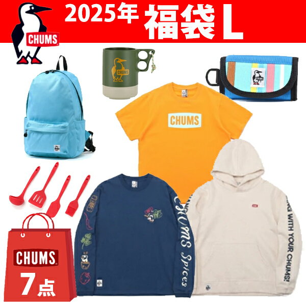 CHUMS チャムス / 2025年新春福袋 L / 半袖Tee / 長袖Tee / スウェット / 小物 / バッグ / アウトドアギア / 合計7点 / CHUMS_25HB_L /のサムネイル