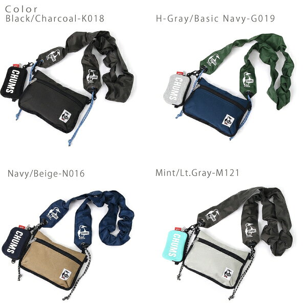 チャムス CHUMS / Wearable Sling Shoulder Bag Sweat Nylon ウエアラブルスリング...
