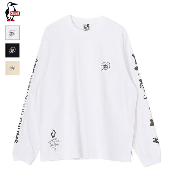 Rakuten - 20%OFFクーポン対象 / チャムス CHUMS / 守矢努 L/S T-Shirt ロングスリーブTシャツ / CH01-2790 / コットン / オーバーサイズシルエット / カジュアル / 2026春夏 / ネコポス配送