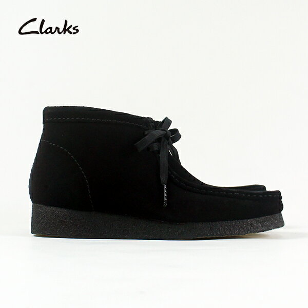 CLARKS クラークス / Wallabee Boot メンズ ワラビーブーツ (ブラックスエード) (129826155517) (CLARKS ORIGINALS)