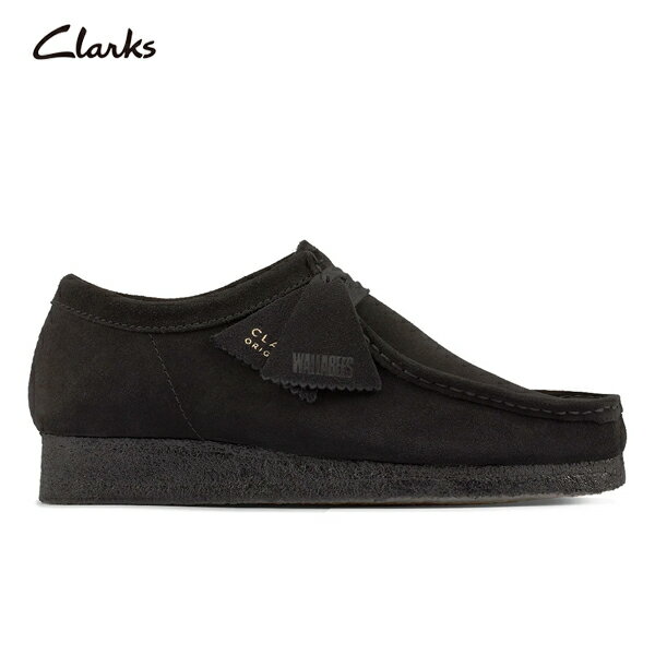 (10%OFFクーポン対象) CLARKS クラークス / Wallabee メンズ ワラビー (ブラックスエード) (26155519) ..