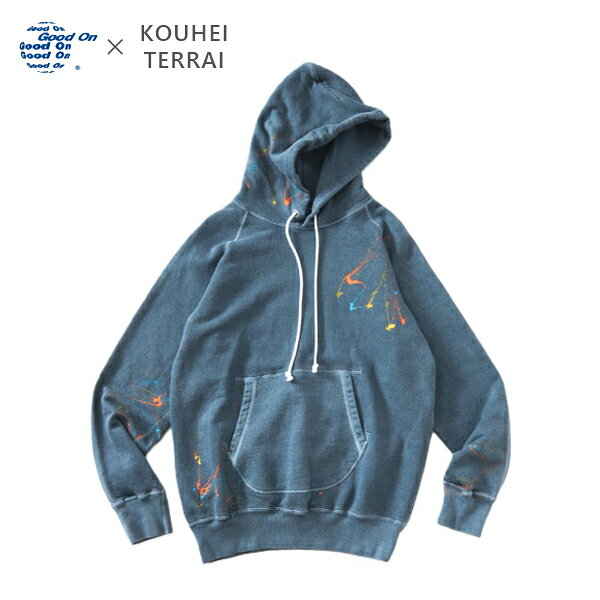 Rakuten - 10%OFFクーポン対象 / グッドオン GOOD ON / HANDPRIN PO HOOD SWT ハンドプリントプルオーバーフードスウェット / KTER2604 / KOUHEI TERRAIコラボレーションモデル / パーカー / 長袖 / 日本製 / ユニセックス / 2026春夏