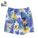 5%OFFクーポン対象 / ゴースローキャラバン / UNIQUEインレイ 落書きMIX ショートパンツ TIE DYE / 342606 / コットン / シ...