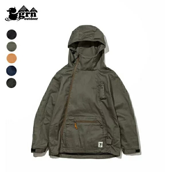 ジーアールエヌ アウター メンズ (20%OFFクーポン対象) grn outdoor / HIASOBI CAMPER JACKET キャンパージャケット (M-XXL) (GO201Q) (grnアウトドア) (マウンテンパーカー) (難燃加工)