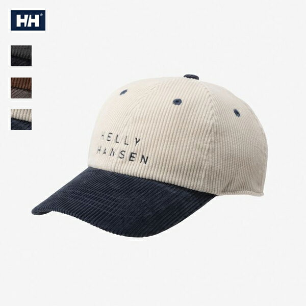 10%OFFクーポン対象 / ヘリーハンセン HELLY HANSEN / コーデュロイヘリーハンセンキャップ / HC92587 / バイカラー コーデュロイ / キャップ 帽子 / ユニセックス / 2025秋冬 / ネコポス配送