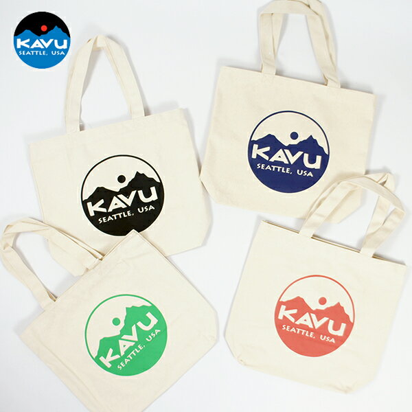 (10%OFFクーポン対象) KAVU カブー / Circle Logo Tote Bag サークルロゴトートバッグ (19821031) (コットンキャンバス) (エコバッグ)
